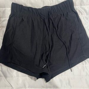 Athletic Works Black Elastic Waist Shorts